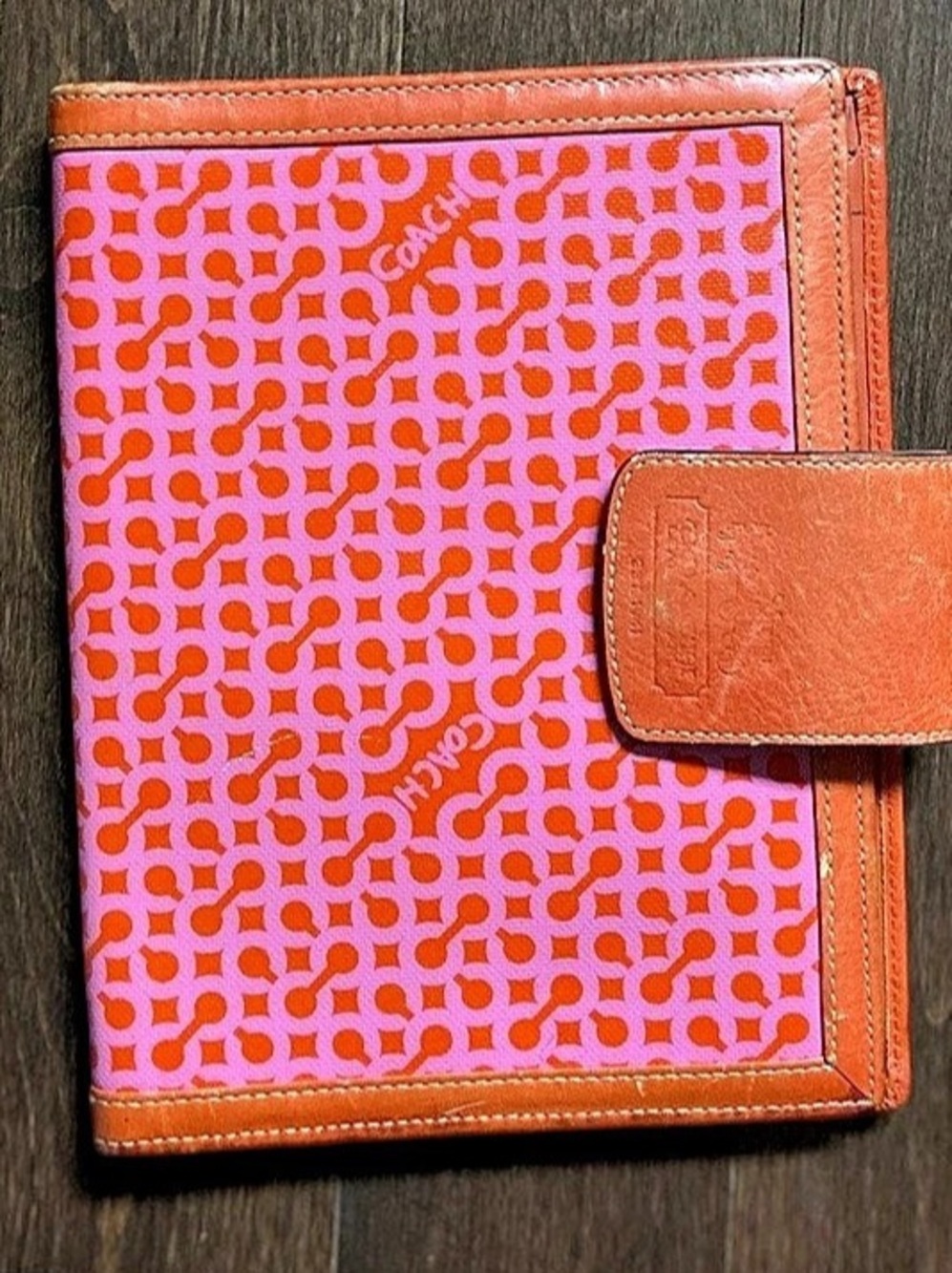 Coach Orange & Pink Wallet